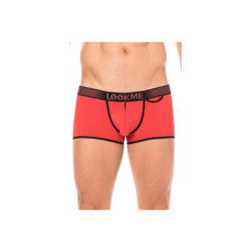 Mini-Pants rouge échancré avec zip 